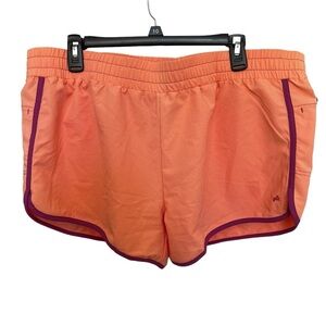 Gillz Shorts‎ Athletic Stretch Fishing Dolphin Women's 2XL Elastic Waist Orange